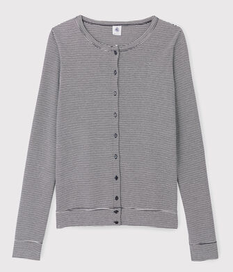 Iconisch gestreept katoenen Dames cardigan