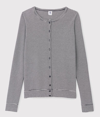 Iconisch gestreept katoenen Dames cardigan