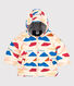 Gerecycleerde donsjas met print voor baby's
