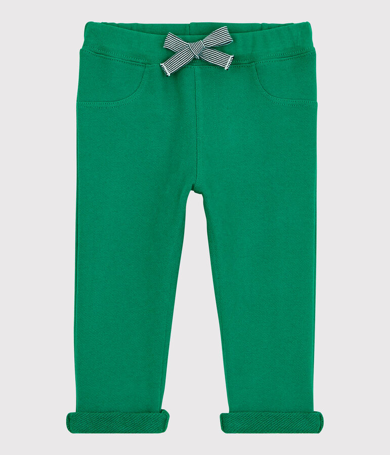 Pantalon en molleton b&eacute;b&eacute;. vert