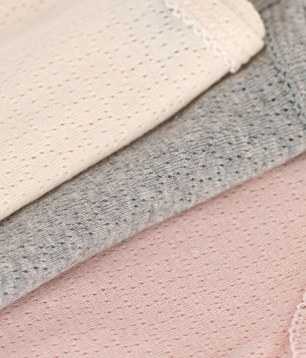 Lot de 3 bodies bretelles en coton b&eacute;b&eacute; multicouleur