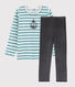 Pyjama ancre petit garçon en velours