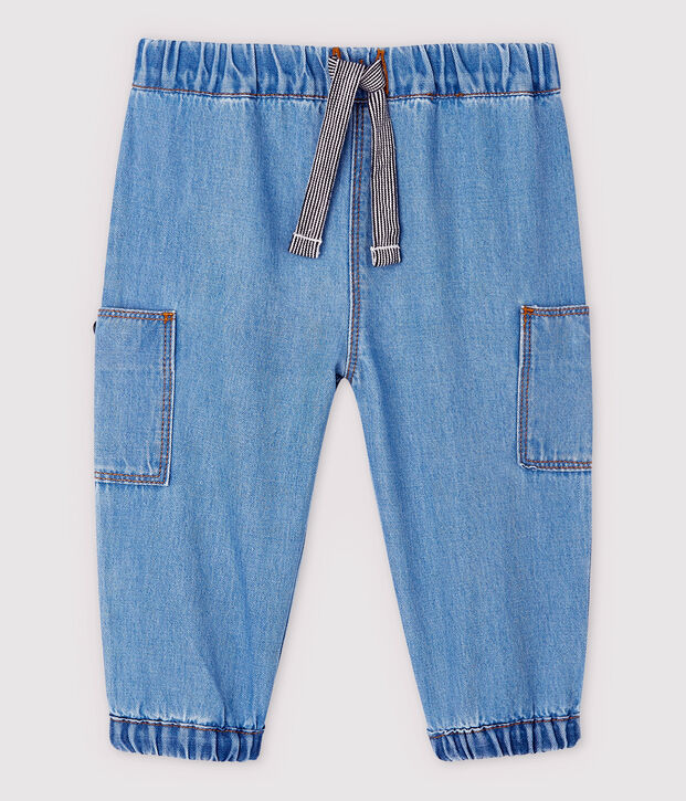 Lichte denim broek voor babyjongens blauw