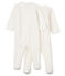 Lot de 2 dors-bien blanc bébé en velours variante 1