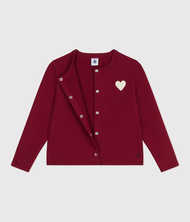 Fleece vestje voor meisjes rood