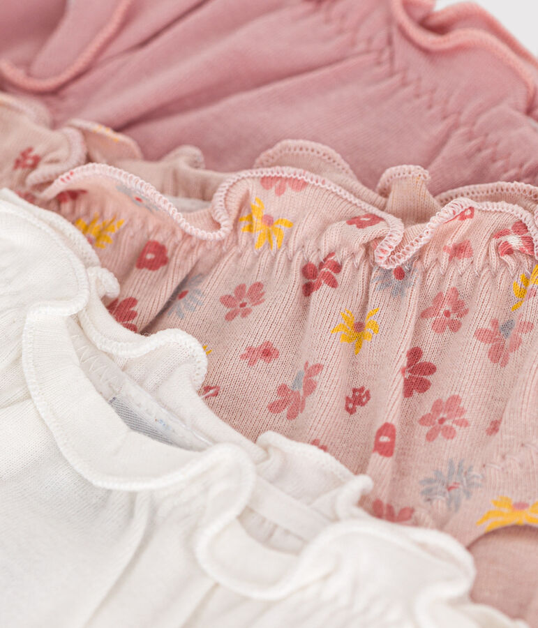 Set van 3 katoenen slipjes met ruches voor kinderen variante 1