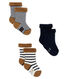 Lot composé de 3 paires de chaussettes en éponge, moelleuses et confortables.