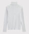 Sous-pull iconique en coton Femme gris BELUGA CHINE
