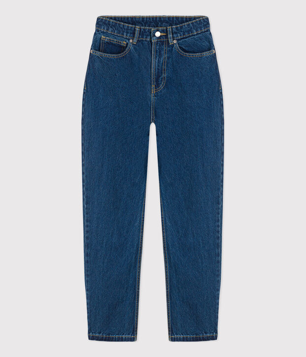 Jean responsable en coton Femme bleu