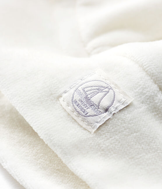 Bonnet naissance bébé en côte blanc MARSHMALLOW