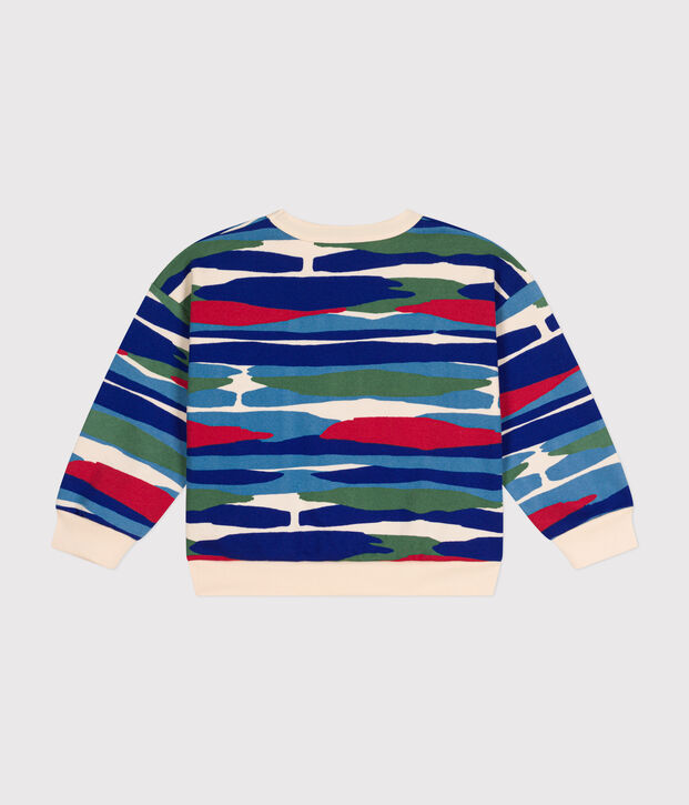Sweatshirt in fleece voor jongens rood/rood