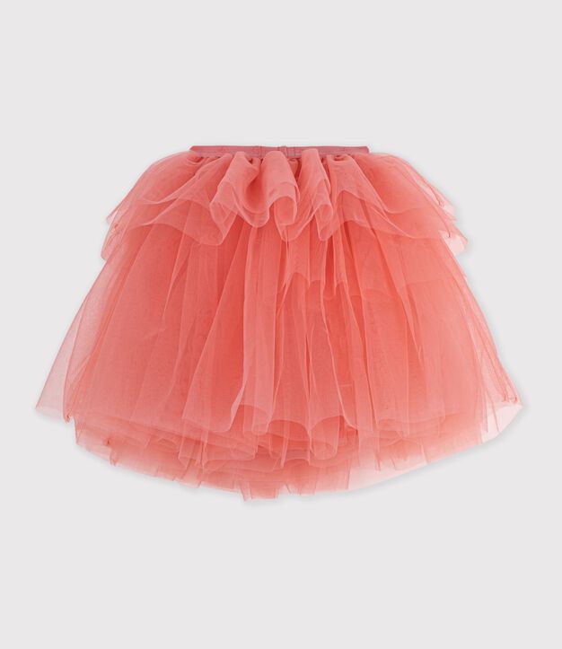 Halflange kinderrok van effen tule FLAMAND