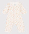 Bodyjama imprimés en coton blanc MARSHMALLOW/ ORANGE