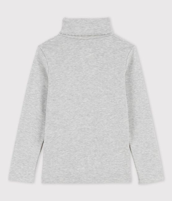 Sous-pull en coton fille gris BELUGA