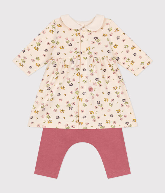 Robe et legging en coton bébé blanc AVALANCHE/ MULTICO