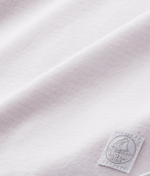 Drap b&eacute;b&eacute; mixte ray&eacute; milleraies rose/blanc