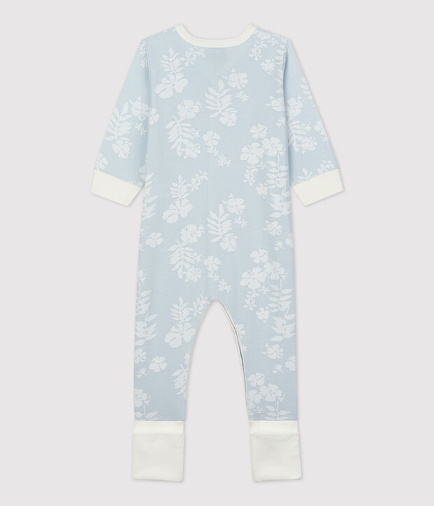 Dors-bien b&eacute;b&eacute; hawa&iuml; avec pieds amovibles en coton bleu/blanc