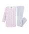 Velours meisjes nachthemd met legging wit MARSHMALLOW/wit MULTICO
