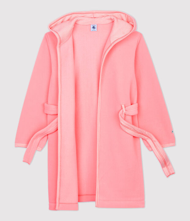Meisjes/jongens kamerjas van fleecestof roze