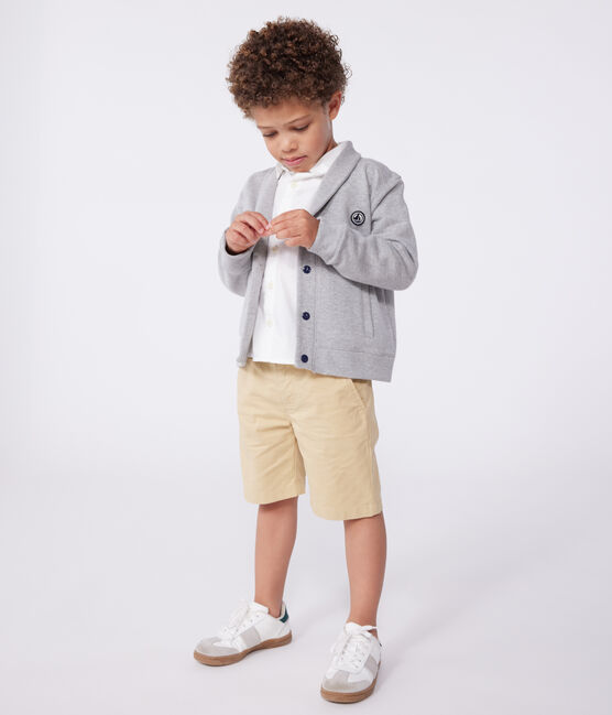 Katoenen jongensvest grijs CHATON CHINE