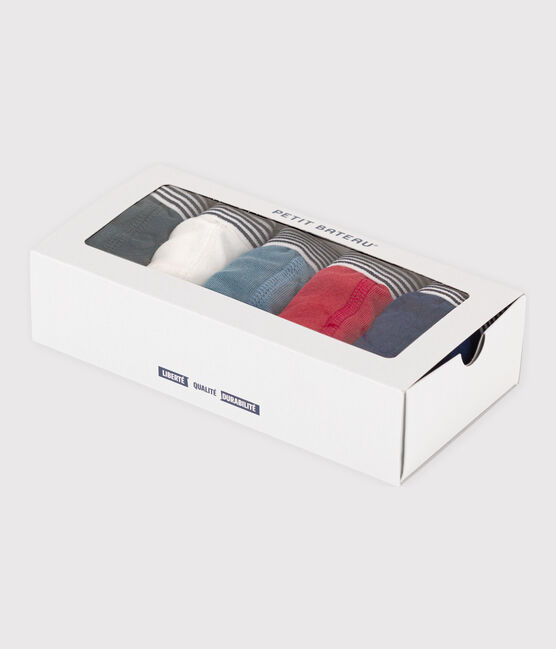 Lot de 5 boxers petit garçon en coton variante 1
