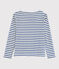 Lichte marinière "Cœur" Dames wit MARSHMALLOW/blauw SURF