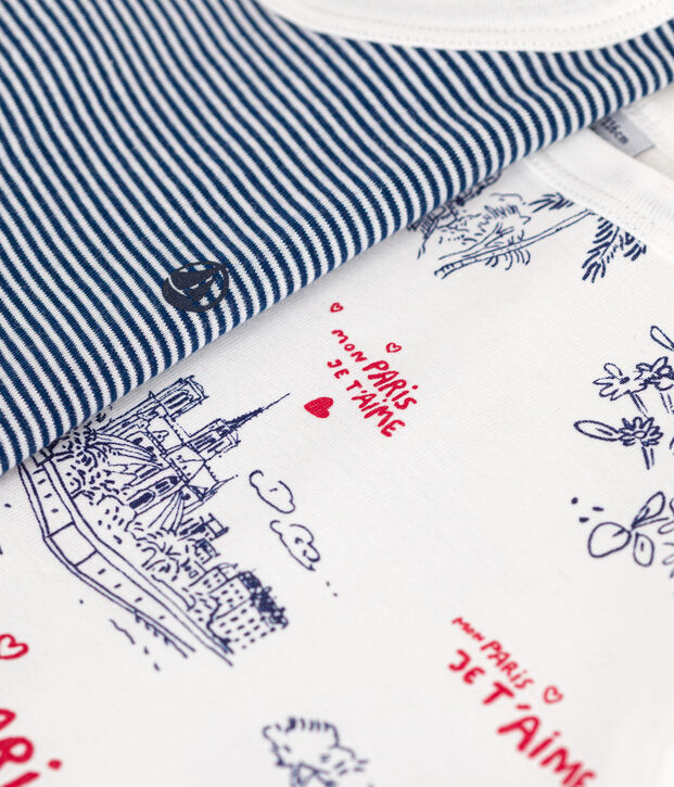 Lot de 2 pyjamas en coton enfant multicouleur