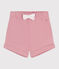 Short bébé en coton uni rose CHARME