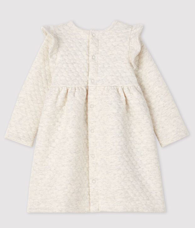Robe manches longues b&eacute;b&eacute; fille beige chin&eacute;