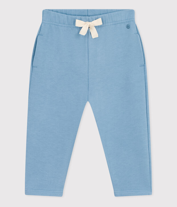 Broek in molton voor baby's blauw