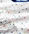 Pyjama à manches courtes imprimé lettres multicolores petit garçon en coton biologique blanc MARSHMALLOW/blanc MULTICO
