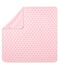 Uniseks babylaken met print roze VIENNE/wit MULTICO