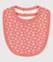 Slabbetje in biokatoen voor baby's roze PAPAYE/ MARSHMALLOW