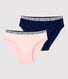 Lot de 2 culottes de sport petite fille en coton biologique et élasthanne