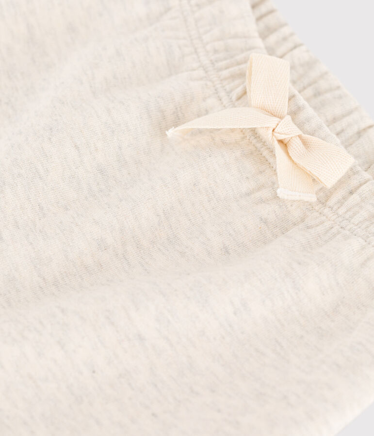 Broek in dikke jersey voor baby's beige