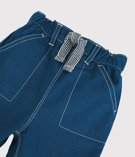 Katoenen broek baby. blauw MAJOR