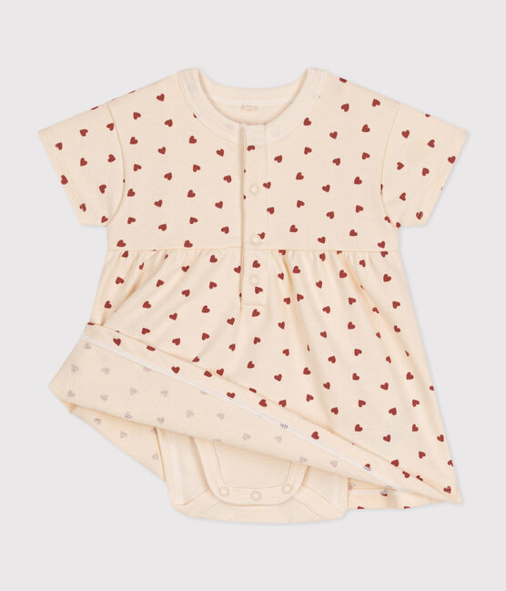 Jurkje van lichte fleece met body voor baby's AVALANCHE/ FAMEUX