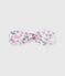 Poplin haarband met bloemenprint voor baby's roze CHARME/wit MULTICO