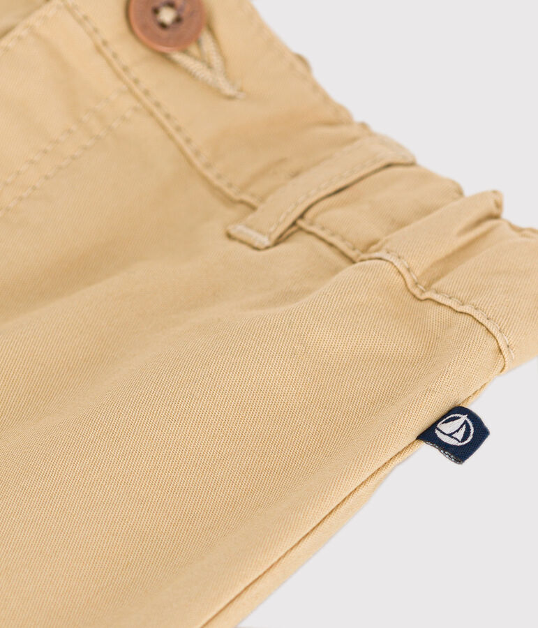 Babyshort in lichte keperstof beige