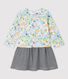 Jersey jurk met lange mouwen voor babymeisjes