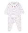 Dors bien bébé fille imprimé blanc ECUME/rouge PEPS/ MULTICO
