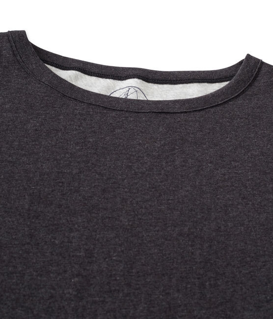 Oversized dames-T-shirt in ultradunne, gemêleerde tubicstof grijs CITY CHINE