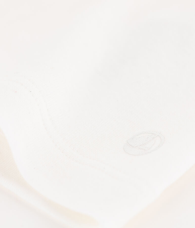 Katoenen T-shirt met korte mouwen voor meisjes wit