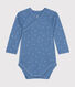 Katoenen overslagbody met lange mouwen voor baby's