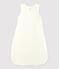 Gigoteuse bébé en velours de coton biologique blanc MARSHMALLOW