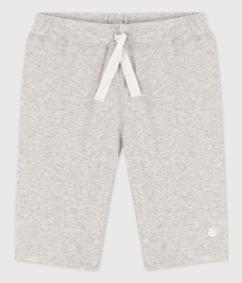Bermuda en coton enfant gar&ccedil;on gris
