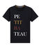 dames tee-shirtmet tekstopdruk blauw SMOKING