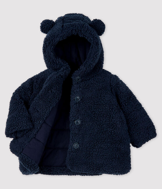 Manteau sherpa bébé fille bleu SMOKING