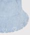 Capeline enfant en chambray bleu