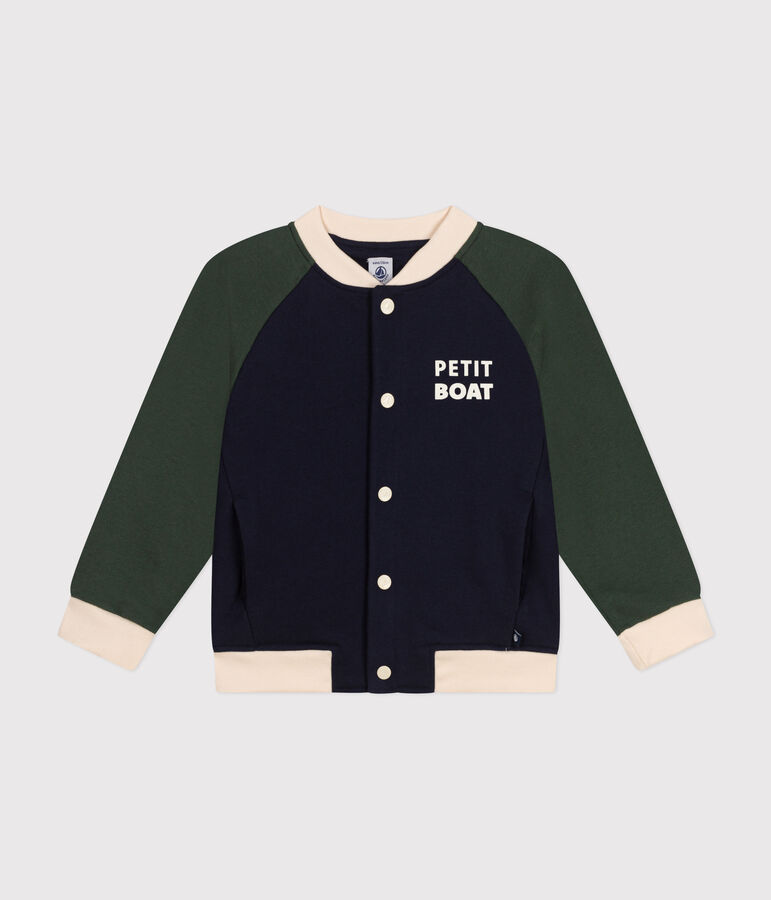 Jongensteddy van molton blauw/multicouleur